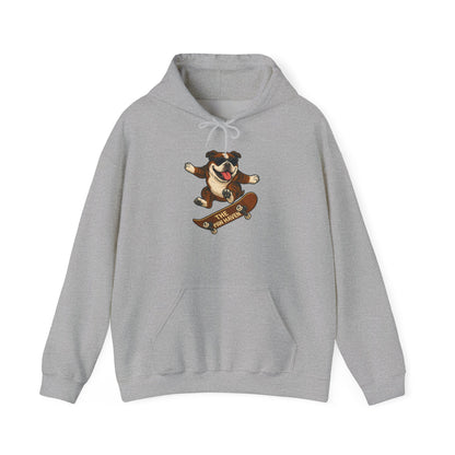 Skateboarding Bulldog Hoodie Sweatshirt