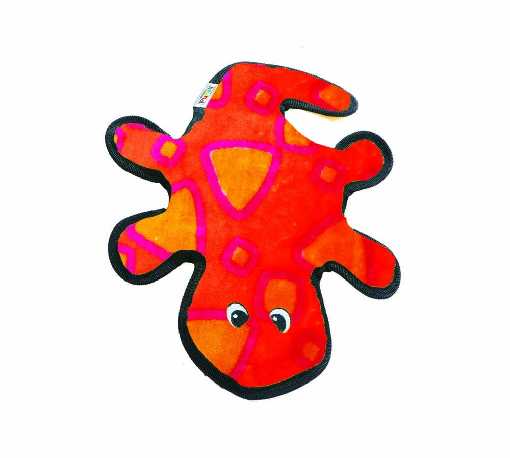 Outward Hound Invincibles Dog Toy Gecko 2 Squeakers Medium