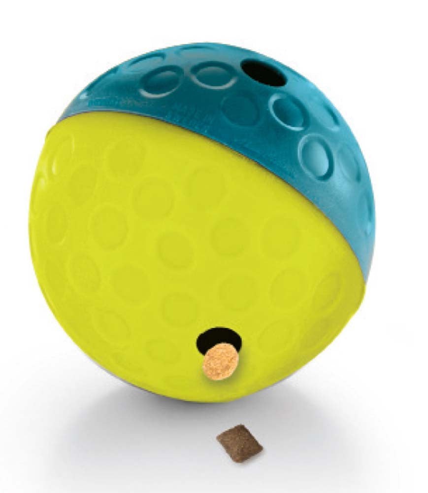 Nina Ottosson Treat Tumble Dog Toy Blue; Yellow Small