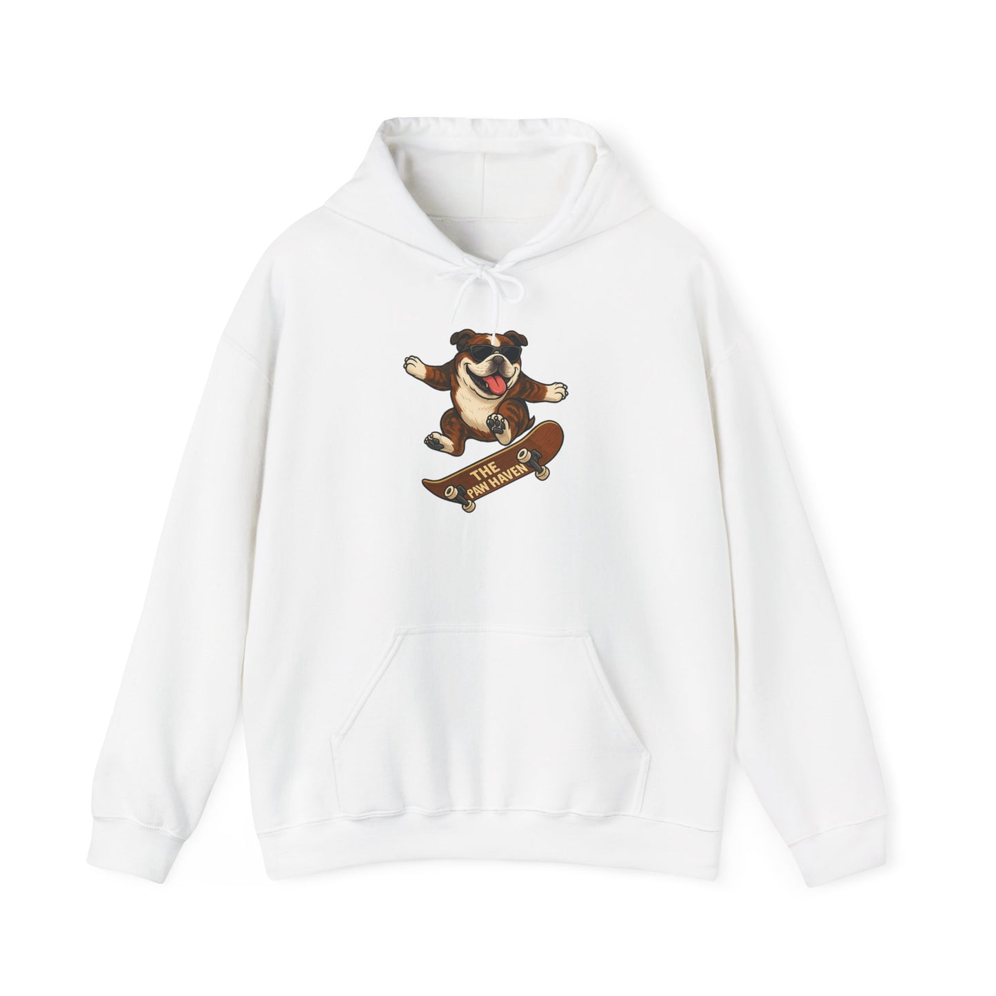 Skateboarding Bulldog Hoodie Sweatshirt
