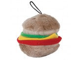 Aspen Hamburger with Squeakers Small Dog and Puppy Toy Multi-Color Medium