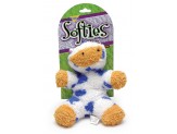 Booda Softies Dog Toy Cow Multi-Color Medium