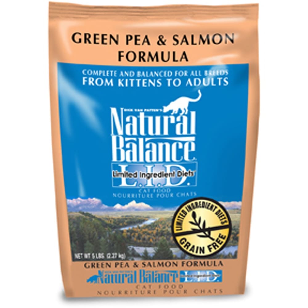 Natural Balance Pet Foods L.I.D. Dry Cat Food Green Pea & Salmon 1ea/5 lb
