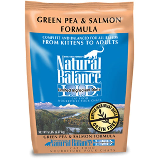 Natural Balance Pet Foods L.I.D. Dry Cat Food Green Pea & Salmon 1ea/5 lb