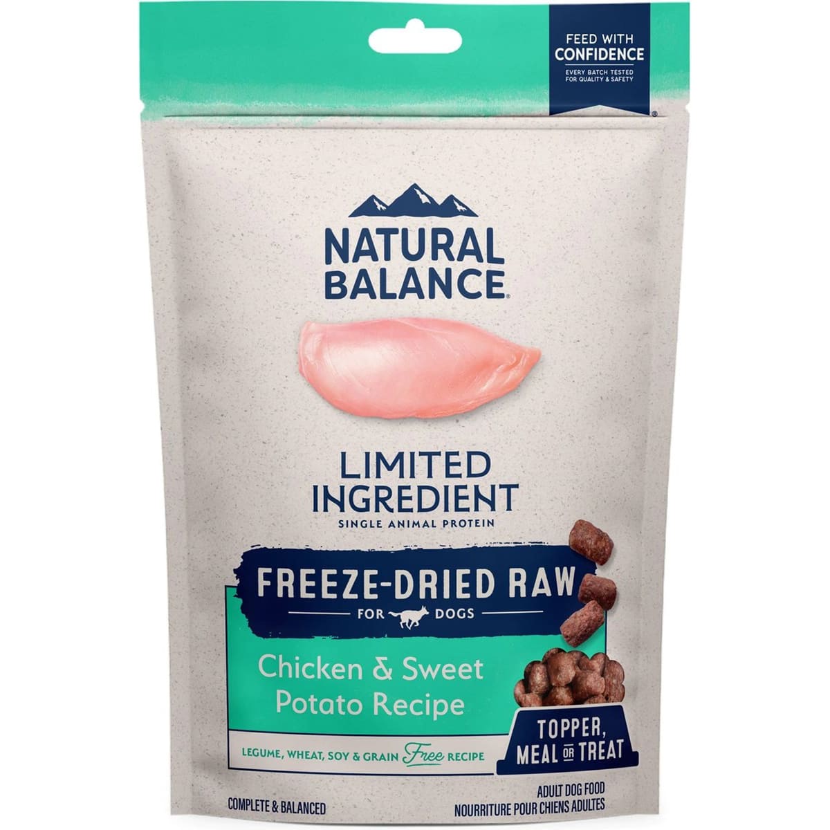 Natural Balance Pet Foods L.I.D. Freeze Dried Raw Dog Food Chicken & Sweet Potato 6oz