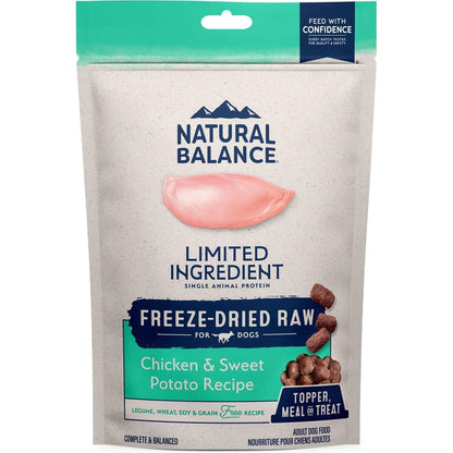 Natural Balance Pet Foods L.I.D. Freeze Dried Raw Dog Food Chicken & Sweet Potato 6oz
