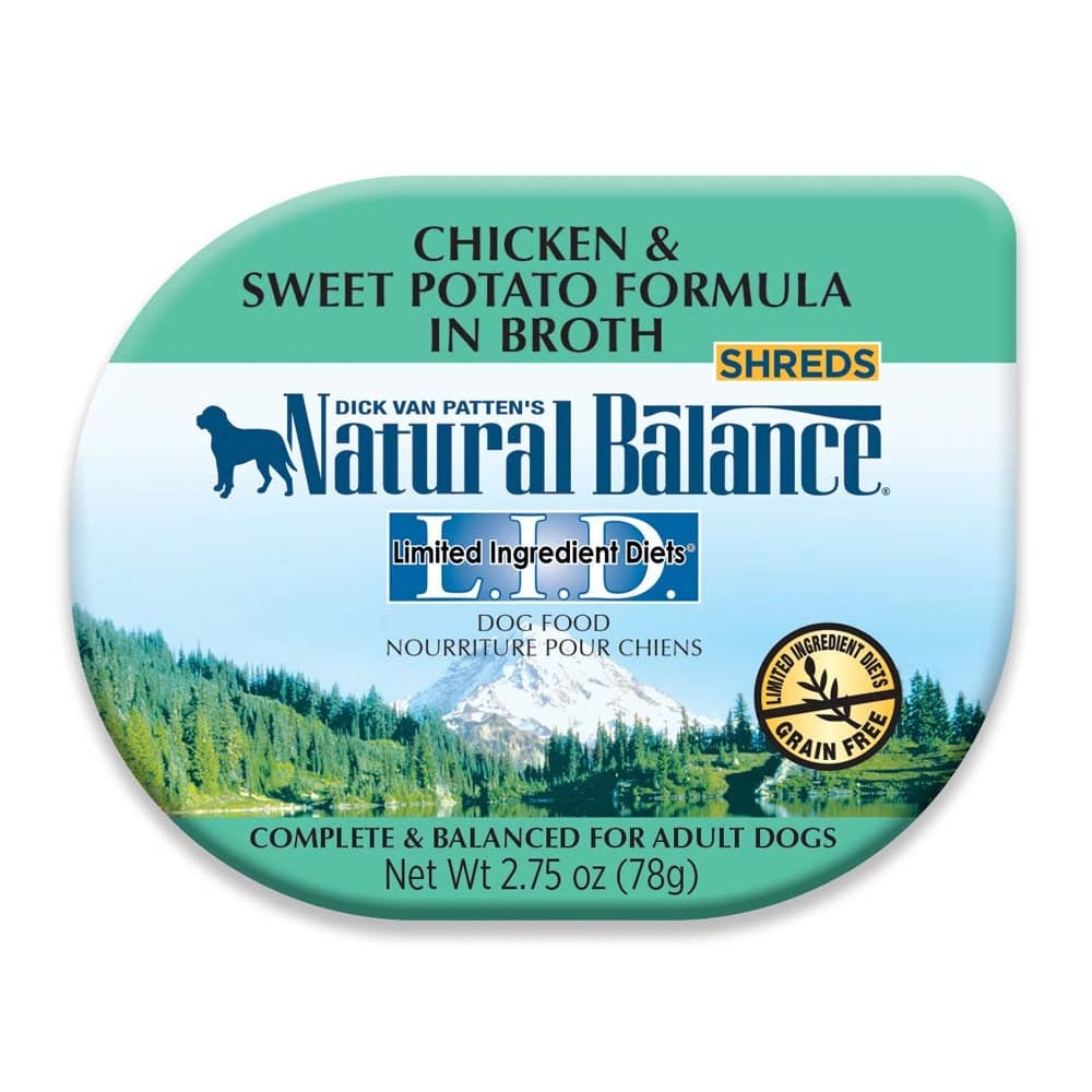 Natural Balance Pet Foods L.I.D Chicken and Sweet Potato in Broth Dog Food 2.75 oz 24 Pack