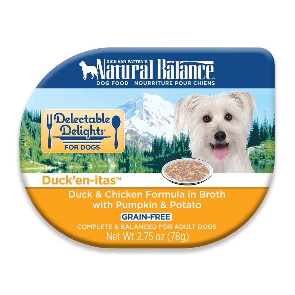 Natural Balance Pet Foods Delectable Delights Ducken-itas in Broth Dog Food 2.75 oz 24 Pack
