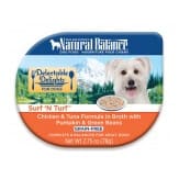 Natural Balance Pet Foods Delectable Delights Surf N Turf in Broth Dog Food 2.75 oz 24 Pack