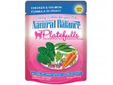 Natural Balance Pet Foods Platefulls Chicken and Salmon Formula in Gravy Cat Wet Food 3 oz 24 Pack