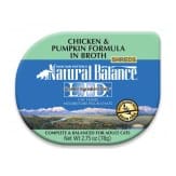 Natural Balance Pet Foods L.I.D. Chicken and Pumpkin Formula in Broth Cat Wet Food 2.75 oz 24 Pack