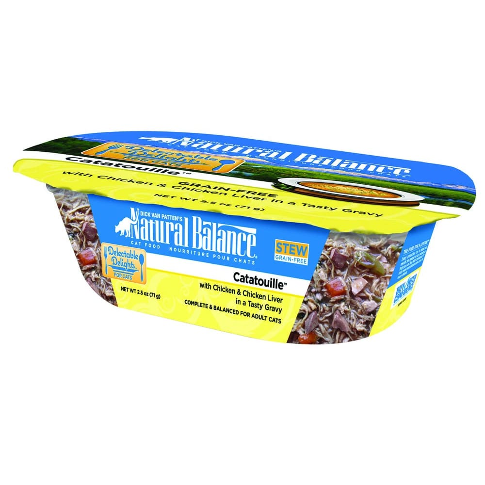 Natural Balance Pet Foods Delectable Delights Catatouille Stew Cat Wet Food 2.5 oz 12 Pack
