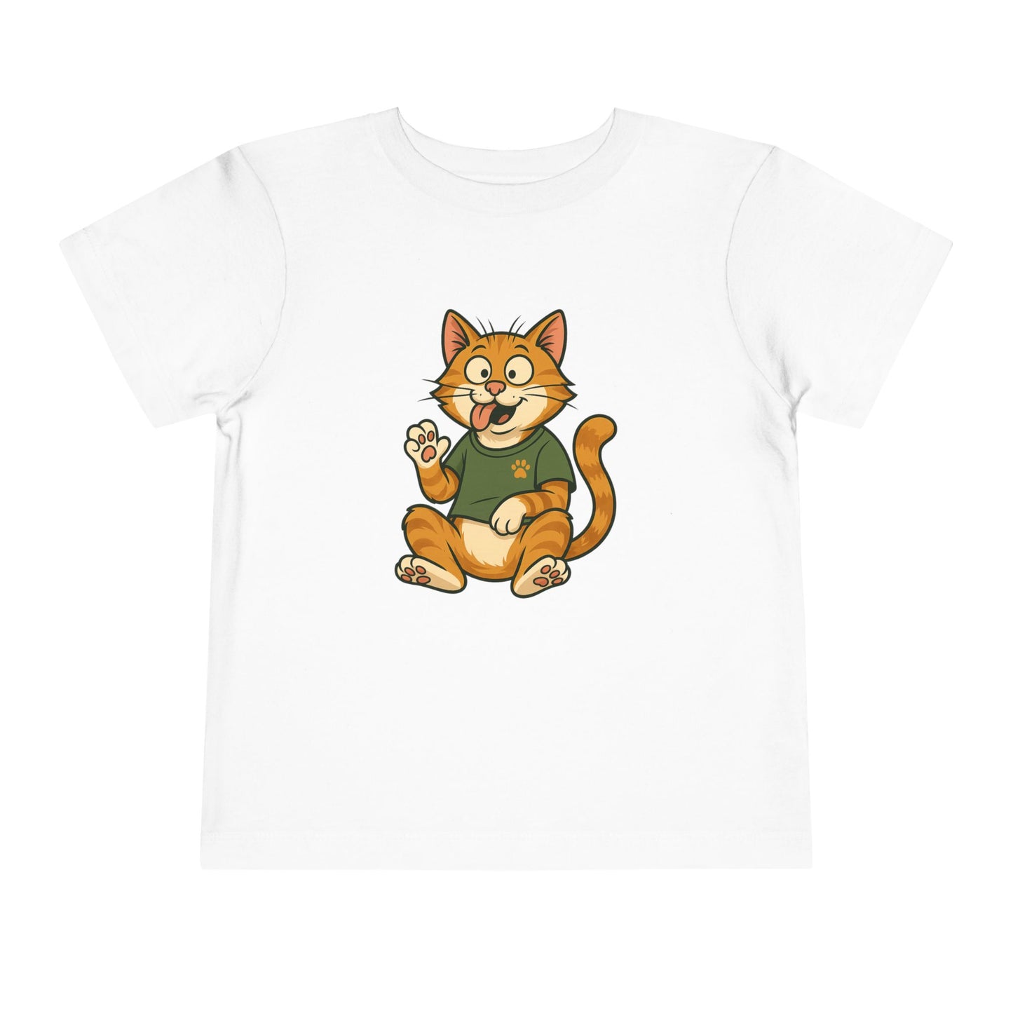 Goofy Cat Toddler Tee