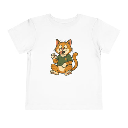 Goofy Cat Toddler Tee