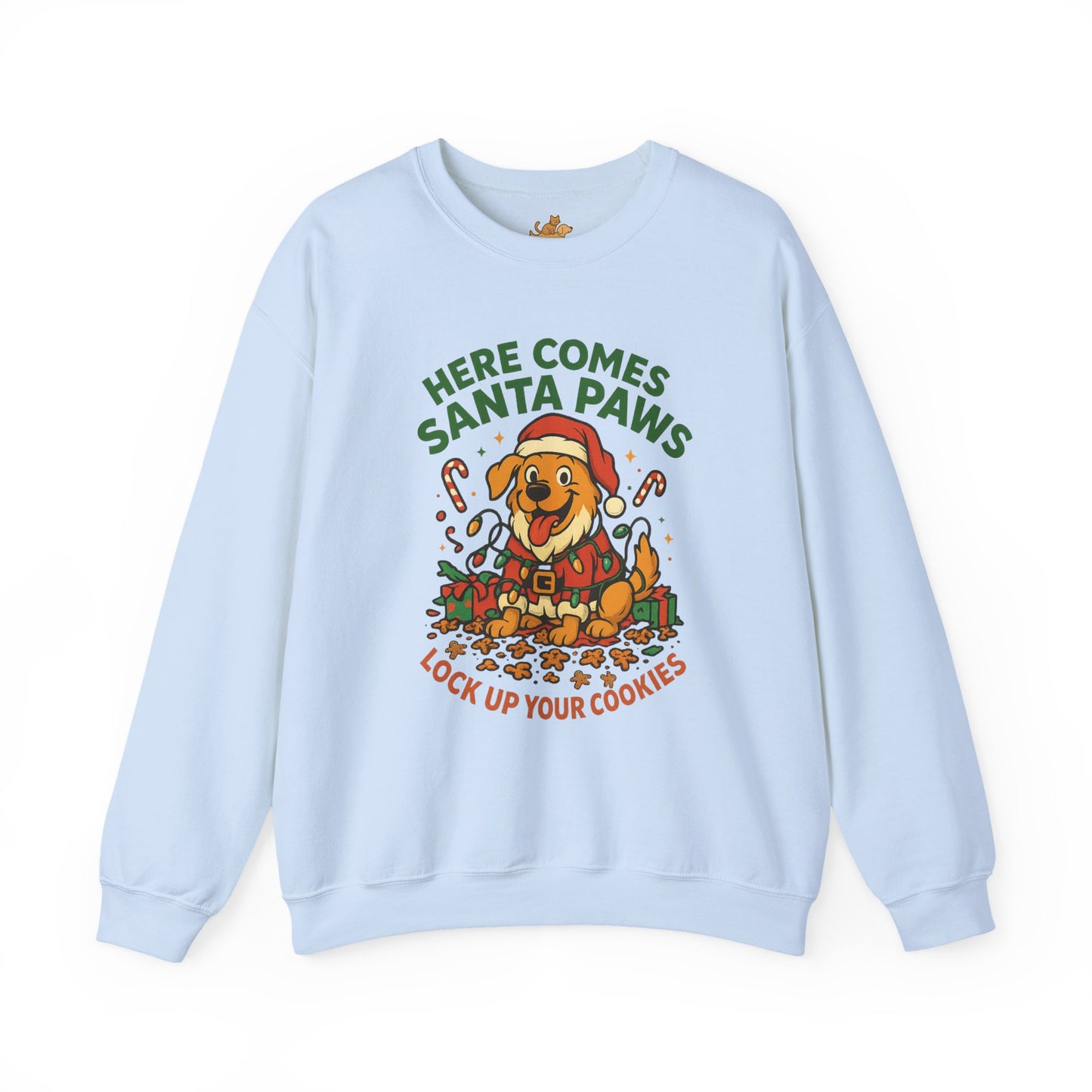 Here Comes Santa Paws Holiday Crewneck