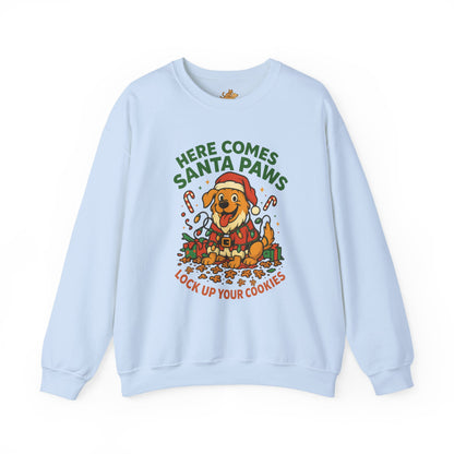 Here Comes Santa Paws Holiday Crewneck