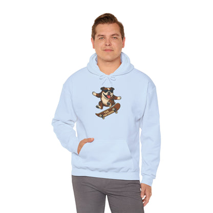 Skateboarding Bulldog Hoodie Sweatshirt