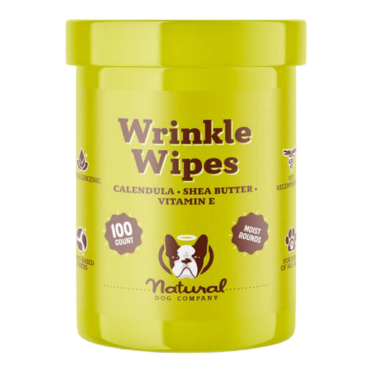 Natural Dog Company Dog Wrinkle Wipes - 100 Count