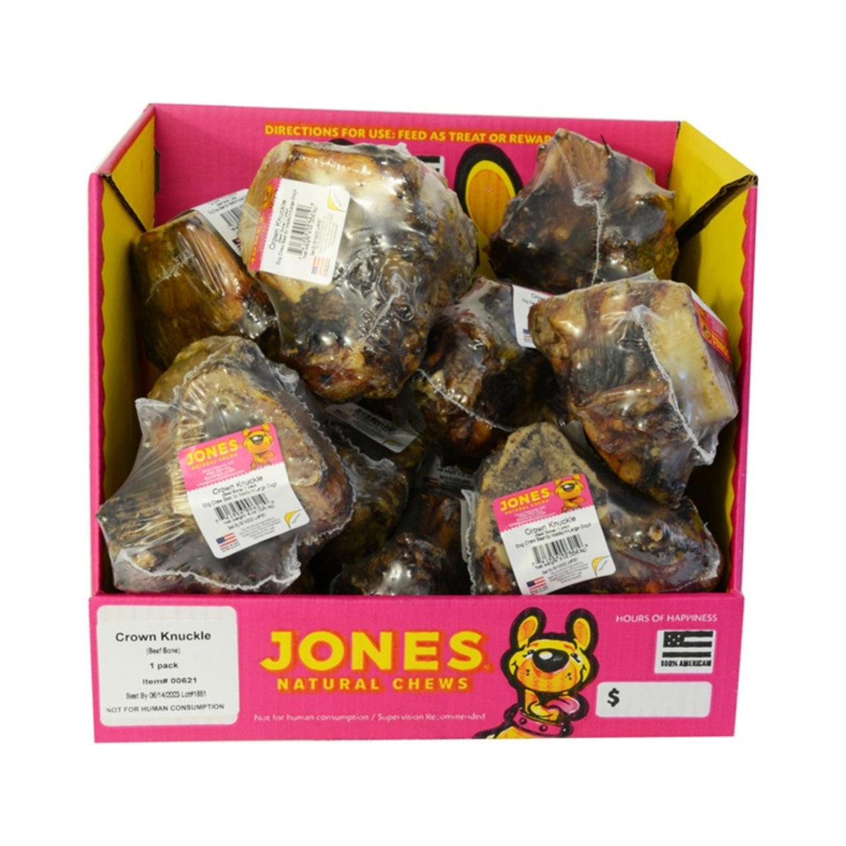 Jones Dog Crown Knuckle 15 count Shrink Wrap Display Box