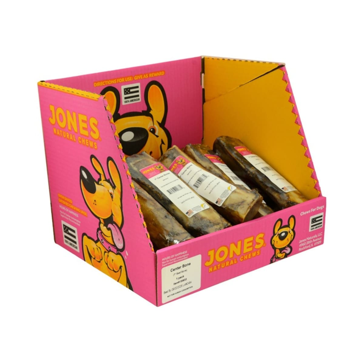 Jones Center Bone 7" 1Pack Shrinkwrap (Case of 20)