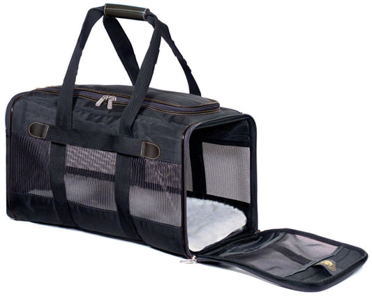 Sherpa's Pet Trading Company Original Deluxe Pet Carrier Black