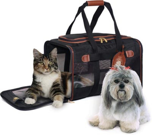 Sherpa's Pet Trading Company Original Deluxe Pet Carrier Black