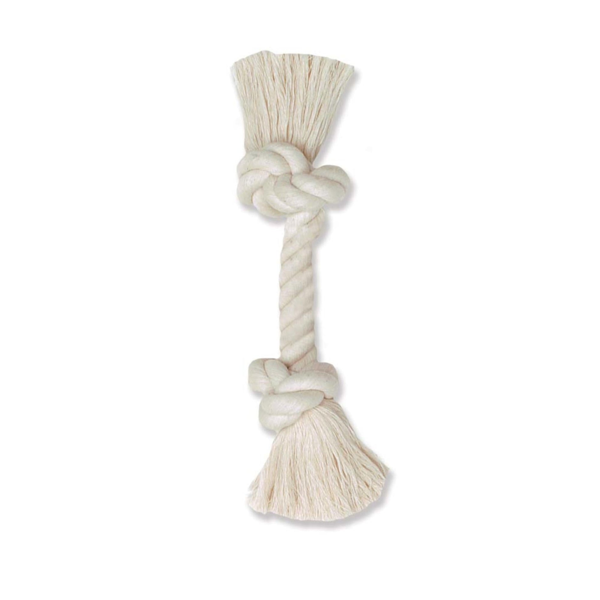 Mammoth Pet Products 100% Cotton Rope Bone White 1ea/6 in, Mini Default Title