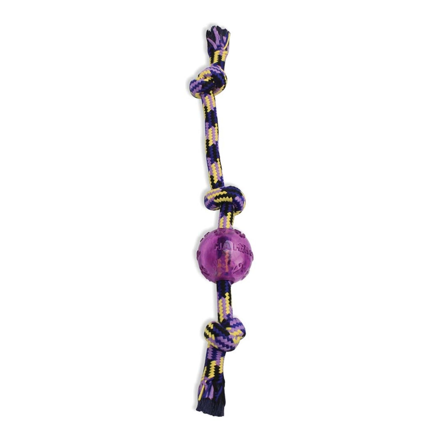 Mammoth Pet Products Braidys Tug with TPR Ball Dog Toy Assorted 1ea/20 in, LG Default Title