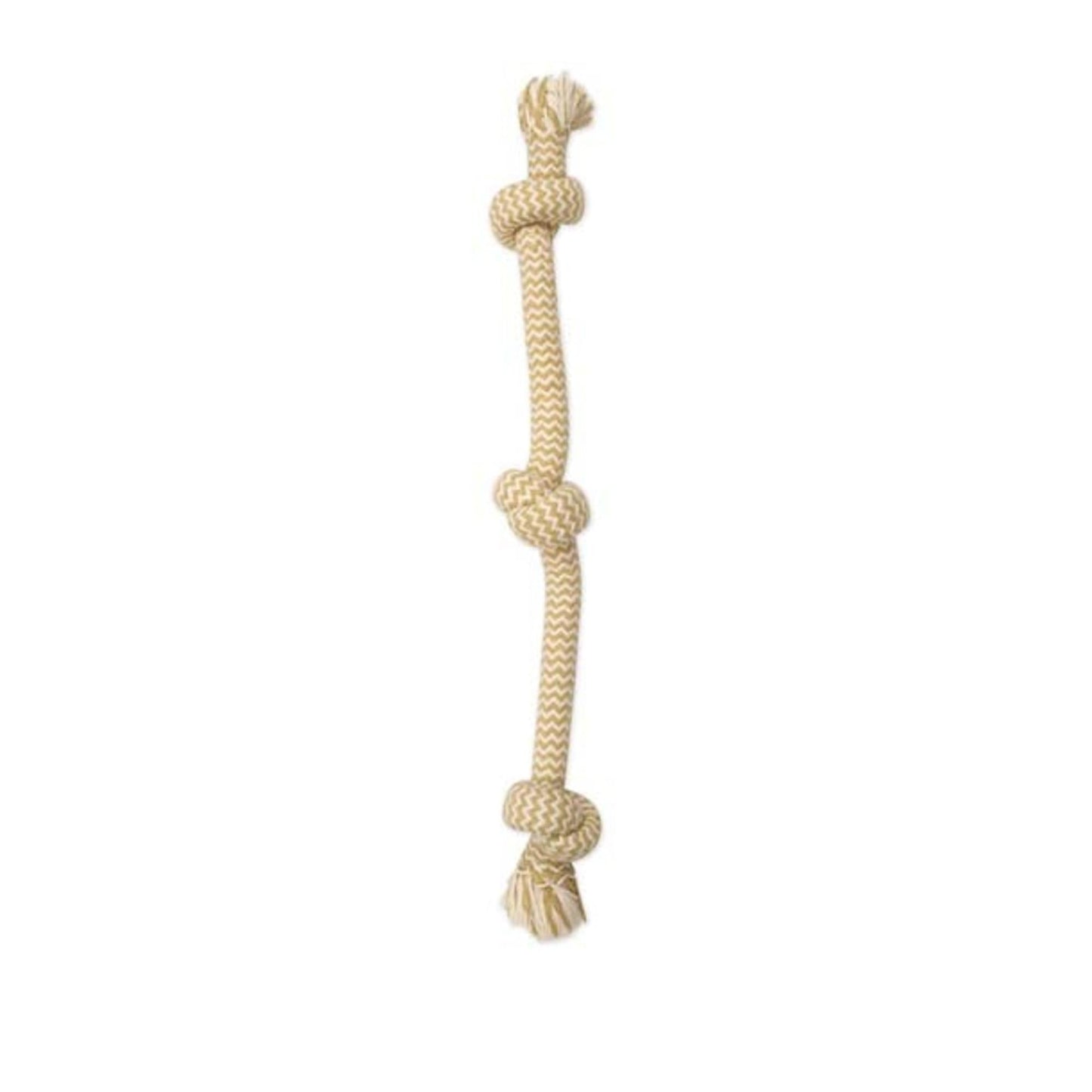 Mammoth Pet Products Flossy Chews EXTRA Peanut Butter Scented Dog Toy 3 Knot Tug, 1ea/MD, 20 in Default Title