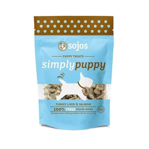 Sojos Dog Puppy Turkey Salmon Treat 2.5 oz.