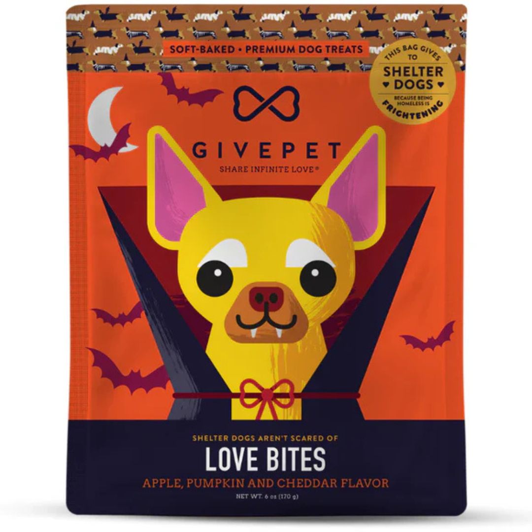 : Givepet Dog Soft Baked Halloween Love Bites 6Oz
