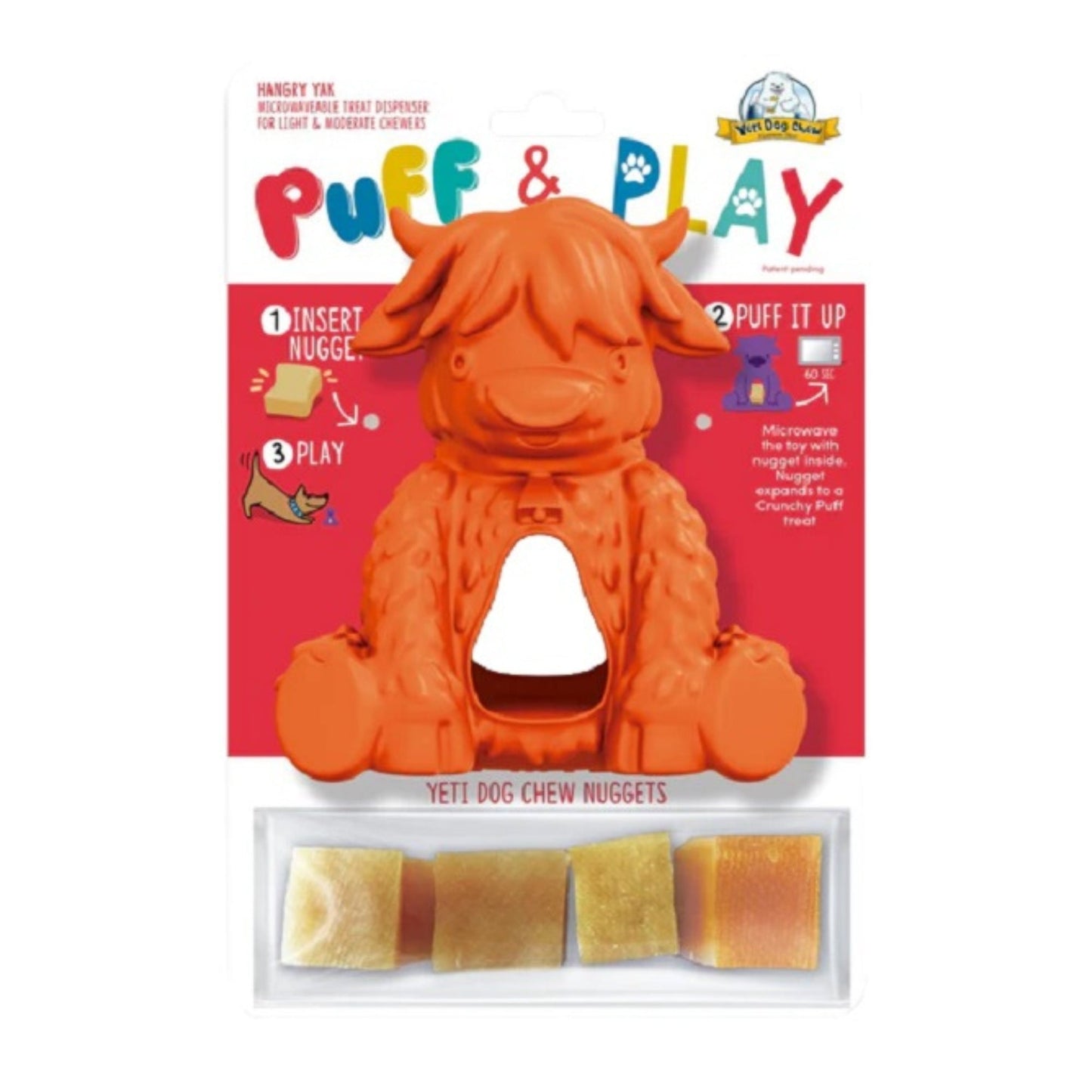 Yeti Puff & Play Dog Hangry Yak Orange