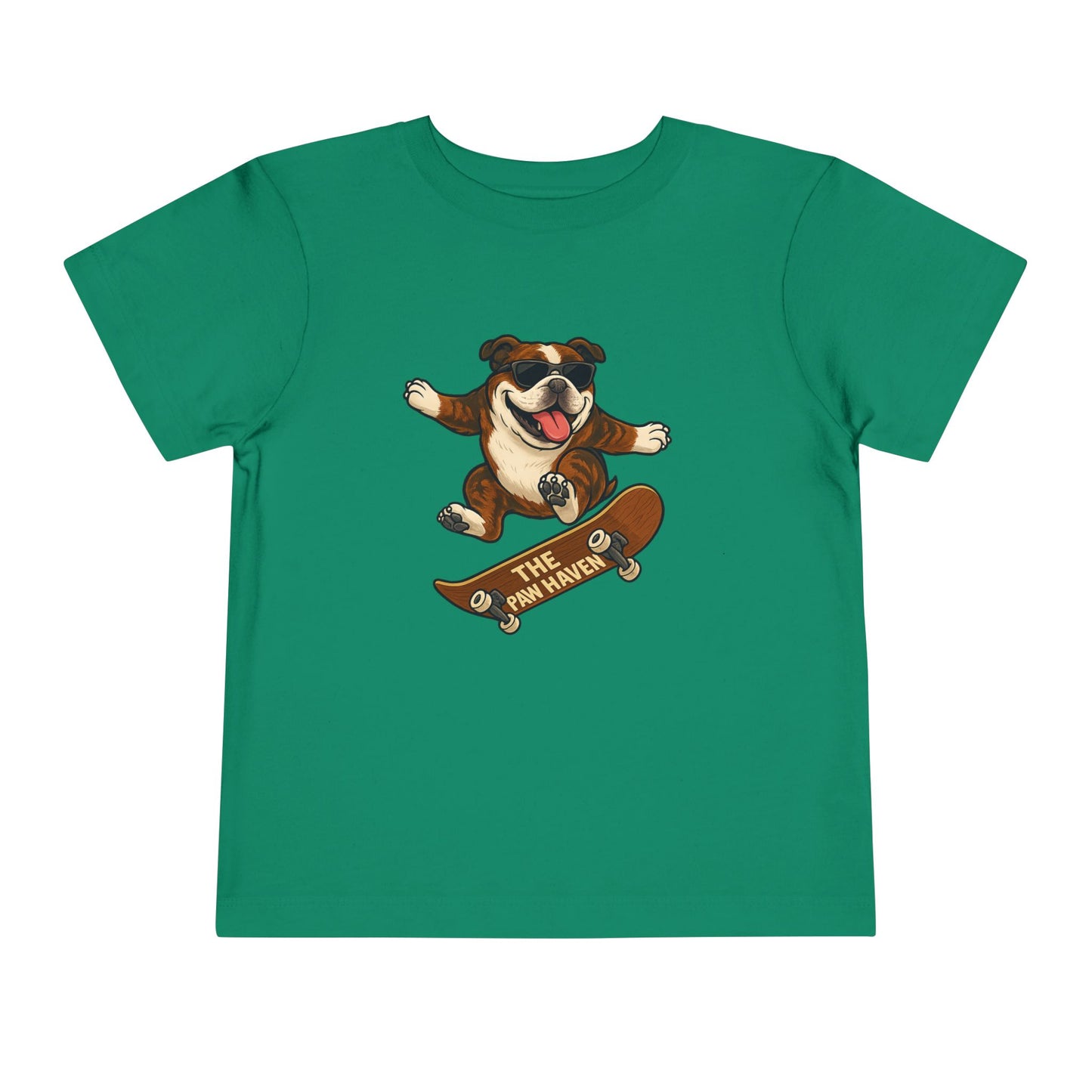 Skateboarding Dog Toddler Tee