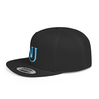 NJ Embroidered Snapback Hat
