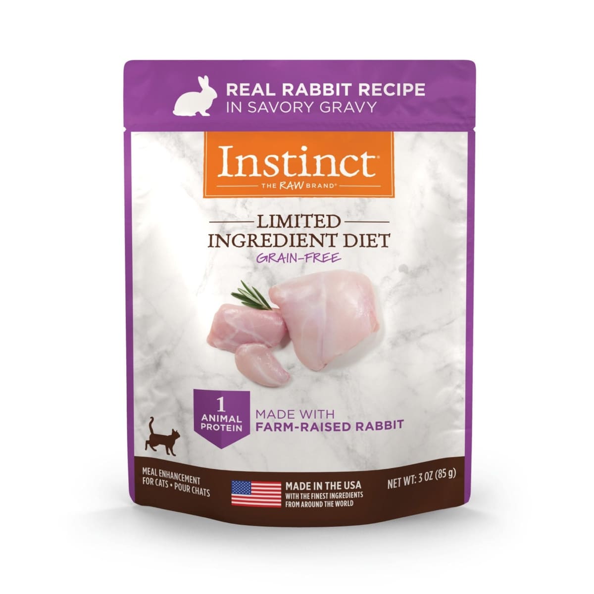 Instinct Cat Pouch Limited Ingredients Rabbit 3oz. (Case of 24)