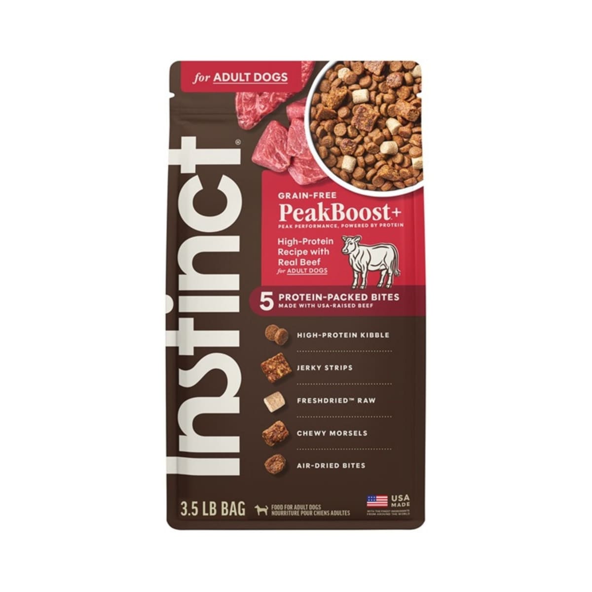 Instinct Peakboost Beef High Protein Adult Grain-free 3.5Lb