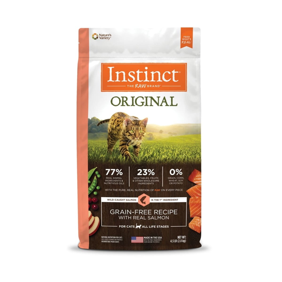 Natures Variety Instinct Original Cat Salmon Grain-free 4.5Lb