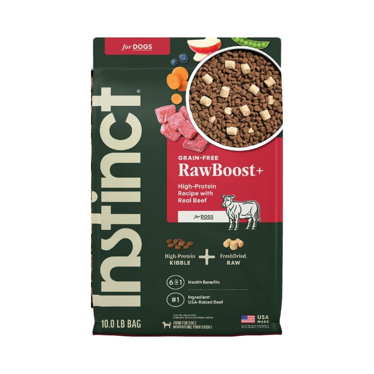 Natures Variety Instinct Raw Boost Beef Grain-free 10Lb