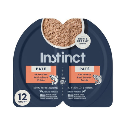 Instinct Pate Split Cup Salmon Grain-free 2.64oz. (Case of 12)