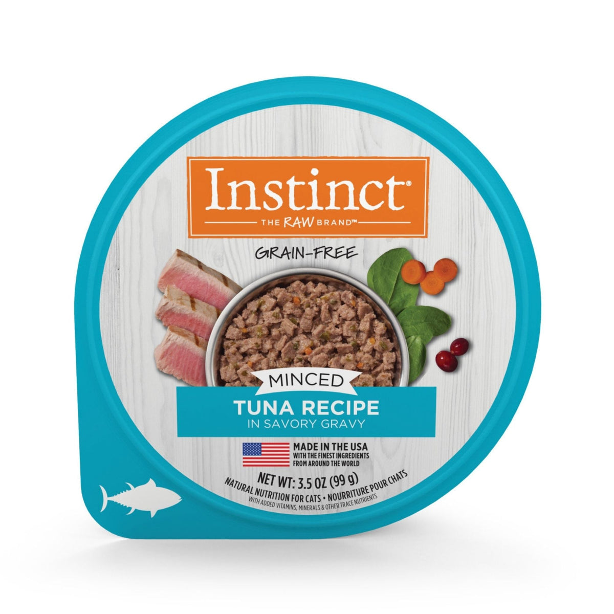 Natures Variety Instinct Cat Cup Minced Tuna 3.5oz. (Case of 12)