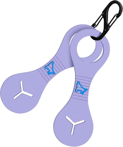 Dog Poop Bag Holder for Leash Waste Bag Carrier Dog Poop Bag Dispenser for Walking Running Bicycle Accessory 2 Pieces (Black + Pink)