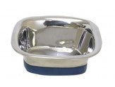 OurPets Premium Stainless Steel Square Dog Bowl Silver Small