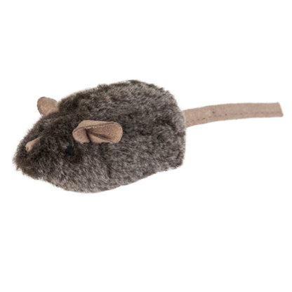 Pet Zone Products Play-N-Squeak MouseHunter Squeaking Cat Toy Brown, 1ea