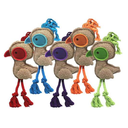 Multipet Twill Birds Dog Toy