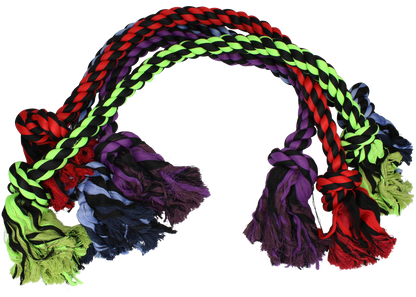 Multipet Nuts for Knots 2Knot Rope Dog Toy Assorted, 1ea/48 in