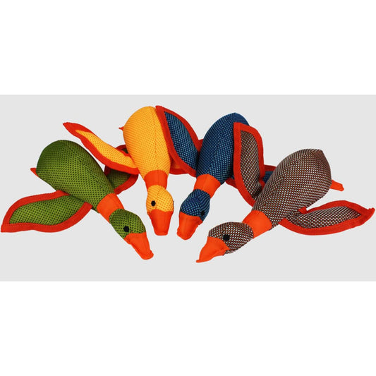 Multipet Dazzler Flying Dog Toy Duck Assorted 13 In