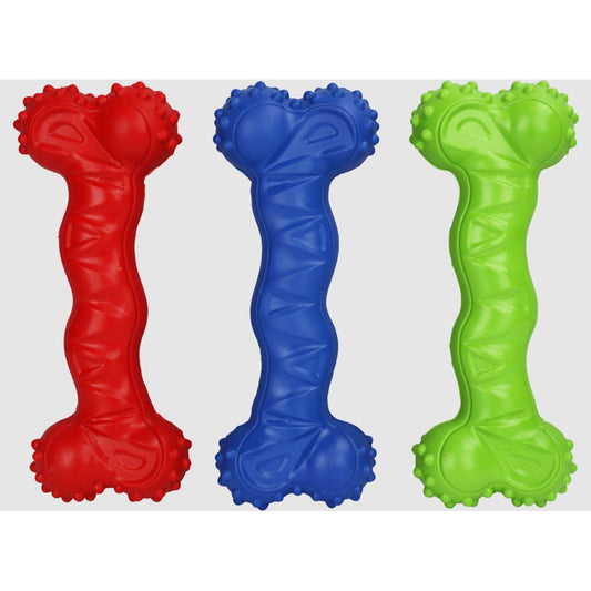 Multipet Creaky Bone Dog Toy Assorted 1ea/8 in