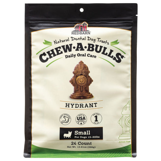 Redbarn Pet Products Chew-A-Bulls Dental Dog Treat Hydrant 1ea/24 pk, SM