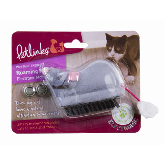 Petlinks Roaming Runner Mouse Electronic Motion Cat Toy Grey 1ea/One Size