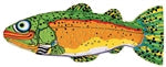 FAT CAT Classic Incredible Strapping Yankers Dog Toy Trout Fish Multi-Color Medium